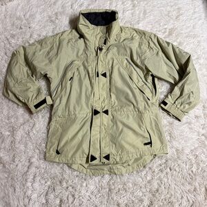 Women’s Large Tan Kerrits Horseback Riding Rain Jacket. Good Condition.